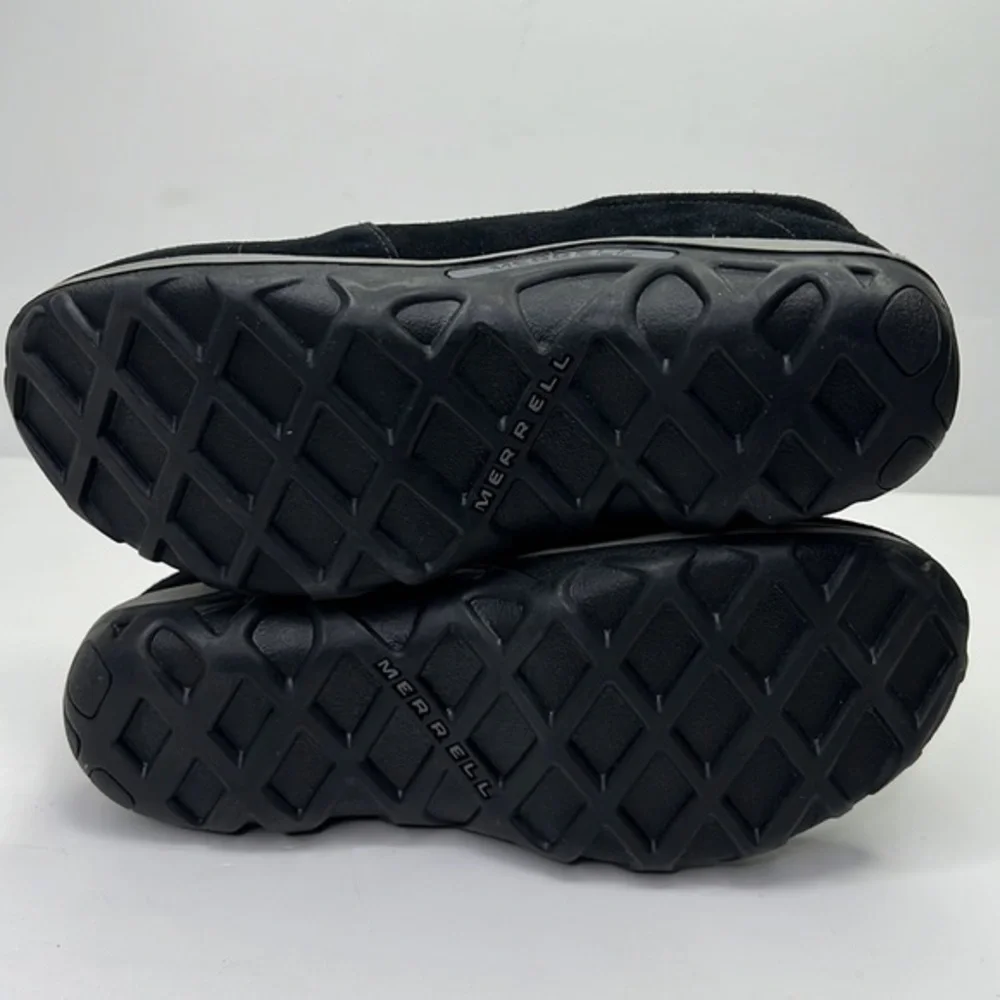 MERRELL Kid’s Jungle Moc Frosty Waterproof Black moccasin slip on shoe Sz 4.5